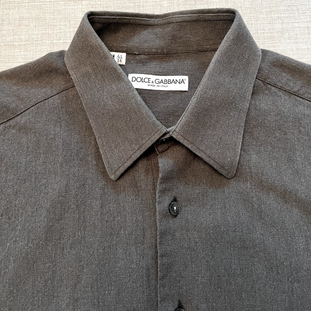 Dolce & Gabbana Men’s Long Sleeve Button-Up Shirt— Great Quality